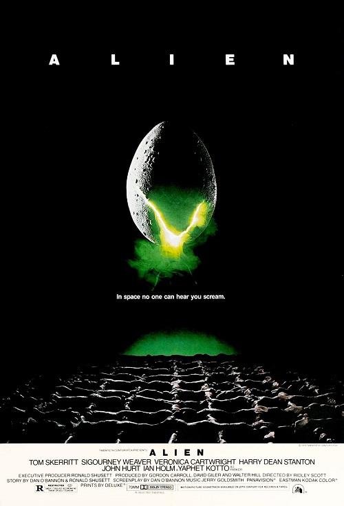 Original Theatrical Movie Poster Art Cinema Film 1979 Alien