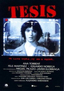 1996 Thesis Tesis Movie Film Cinema Poster Art Advance Teaser Theatrical